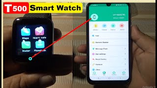 T500 Smart Watch  T500 Smart Watch How to Connect Phone  Setup amp Unboxing  Review [upl. by Erlene]