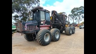 1998 Valmet 890 Log Forwarder [upl. by Okechuku761]