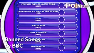 Songs That Have Been Banned by the BBC  Pointless [upl. by Anaele]