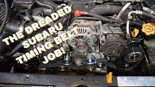 HOW TO SAVE MONEY AT THE SHOP SUBARU FORESTER XT TIMING BELT HOW TO [upl. by Harts]