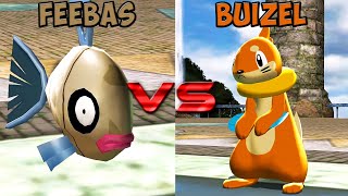 Pokemon battle revolution  Feebas vs Buizel [upl. by Amahcen]