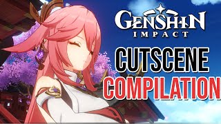 Genshin Impact Omnipresence Over Mortals Archon Quest All Cutscene Compilation [upl. by Aicatsal]