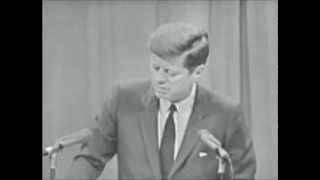 November 14 1963  Clip from President John F Kennedys last News Conference [upl. by Htezil]