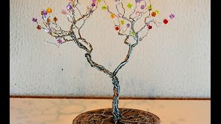 arbol decorativo de alambre  decoration wire tree [upl. by Kirt]