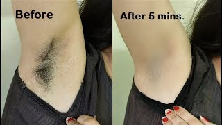 How i removed my Armpit Hair  NO WAX  SHAVE amp Remove Underarms Hair at Home [upl. by Flita177]