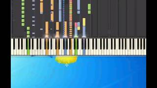 Amore disperato Nada Piano tutorial by Synthesia [upl. by Notlek]