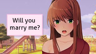 Asking Monika to marry me  Monika After Story A DDLC Mod [upl. by Fee553]