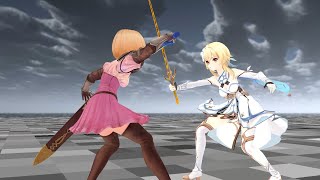 Djeeta vs Lumine xD  Gachaverse Endgame WIP [upl. by Allac]