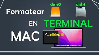 Como formatear un disco duro o USB en terminal de MAC [upl. by Brubaker]