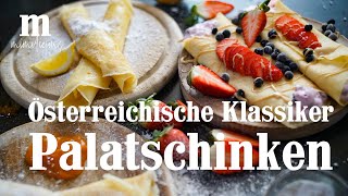 Palatschinken  Österreichische Klassiker  Mimilicious [upl. by Nace395]