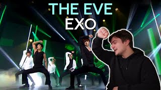 Reacting to EXO  The Eve Dance Practice  Live Performance [upl. by Naujal]