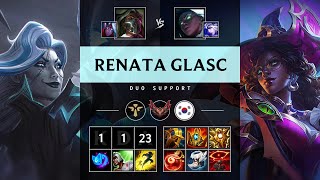 Renata Glasc Support vs Senna  KR Grandmaster Patch 1423 [upl. by Bravin885]