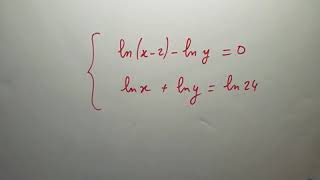 Système de 2 équations à 2 inconnues avec logarithmes  Terminale [upl. by Briney3]