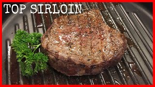 Cooking Perfect Sirloin Steak on the Grill  Tenderized amp Garlic Butter Topping Cooked Medium [upl. by Wernher543]