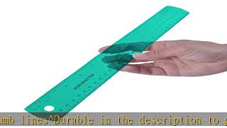 Westcott Shatterproof Ruler 12Inch Green 16012 [upl. by Egnalos]