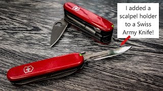 Custom Swiss Army knives with added Scalpel holders [upl. by Bertsche787]