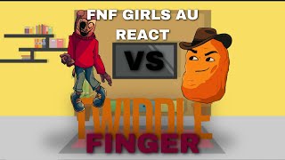 FNF Girls AU React  FNF Vs TWIDDLEFINGER  FNF Mod [upl. by Abraham]