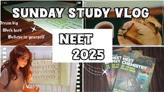 Sunday NEET Study Vlog❤️NEET Aspirant 2025self study ✨📚drdudy🩺missionneet2025🔥 [upl. by Tam]