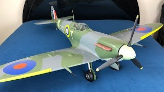 Avios Spitfire MkVb Super Scale 1450mm RC Warbird Unboxing amp Build [upl. by Hallett]