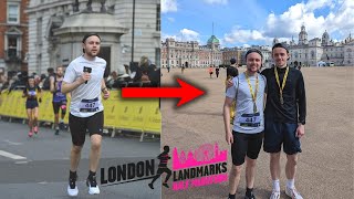 Running The London Landmarks Half Marathon  Do Half Marathons Get Any More Iconic [upl. by Carlee496]