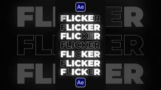 Easily Flicker Your Text in After Effects tutorial [upl. by Lothar]