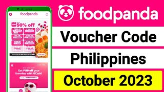 Foodpanda Philippines voucher code in October 2023  foodpanda voucher code  foodpanda voucher [upl. by Jacobson]