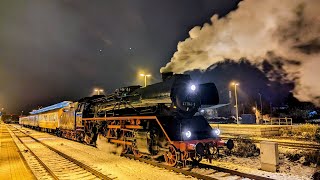 41 1144 Ausfahrt Halberstadt nach Staßfurt als Leerzug mit pfiff 🚂🌲 [upl. by Gnay24]