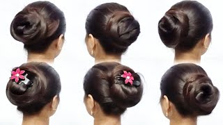 wedding hair style  juda hairstyle  easy hairstyle for saree [upl. by Thibaud423]