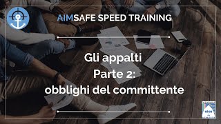 La gestione dei lavori in appalto  Parte 2 obblighi del committente [upl. by Asimaj]