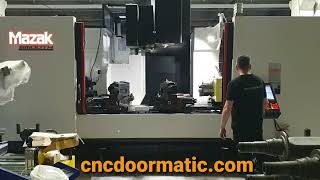 CNC DOORMATIC amp MAZAK MTV81580 SERVO MOTOR DOUBLE UNITS MazakCorporation MazakEurope [upl. by Torrell331]