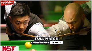 Tian Pengfei vs Steven Hallworth Full Match Highlights  Championship League Snooker 2024 [upl. by Hacceber]