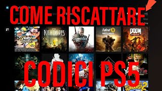 PS5 Come riscattare codici o abbonamento [upl. by Parthinia]