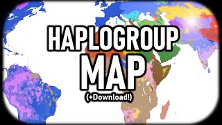 Haplogroup Map of the World Your Genetic Surname Download Link [upl. by Aro185]