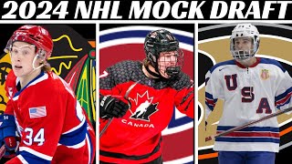 2024 NHL Mock Draft Top 10 Prospects [upl. by Nede]