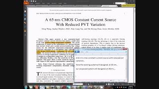 A 65nm CMOS Constant Current Source With Reduced PVT Variation [upl. by Htrahddis]