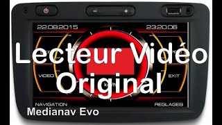 Lecteur Vidéo original pour medianav EVO 913 911 805 705 604 603 [upl. by Radack568]