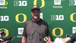 Dan Lanning  Fall Camp  Day 9 [upl. by Anwahsit]