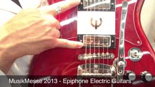 Musikmesse 2013 Epiphone Guitars [upl. by Eedrahc424]