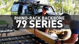 UNBOXING amp FITTING — The 79 Series gets a new RhinoRack Backbone 🔥 [upl. by Nilyac]