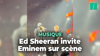 Ed Sheeran et Eminem réunis sur scène à Détroit un moment que les fans ne risquent pas d’oublier [upl. by Odnanreh788]