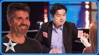 CHARMING magician delivers MASTERFUL sleight of hand magic  Auditions  BGT 2023 [upl. by Acirre]