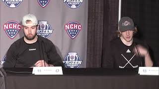 32224  Omaha Hockey Frozen Faceoff Semifinal Postgame Press Conference Gabinet Miller amp Urdahl [upl. by Goren]