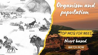 organism and population class 12 top MCQ from NCERT biologymcqs neetbiologymcqs kvsbiology mcqs [upl. by Ennovahc646]