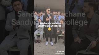 Sandeep lamichane at our college biratnagar merryland sandeeplamichane cricket viralvideos [upl. by Eelah]