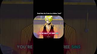 Sanji lists his three sins to a fellow “chef” sanji onepiece anime animemoments [upl. by Adiaros]