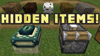 Minecraft PE  How To Get Secret Blocks And Items [upl. by Haissem777]