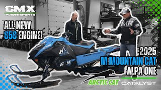 ALL NEW 2025 Arctic Cat 858 Catalyst M Mountain Cat  First Impression amp Review  CMX Powersports [upl. by Ahsiekahs965]