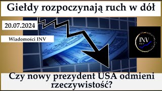 2007 Wiadomości INV Giełdy rozpoczynają ruch w dół Czy nowy prezydent USA odmieni rzeczywistość [upl. by Trumaine]