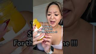 Trying SEA MOSS  seamoss seamossbenefits healthyfood healthylifestyle foodie tastetest [upl. by Damas]