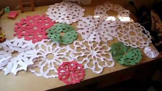 how to make a paper snowflake [upl. by Zacharie]